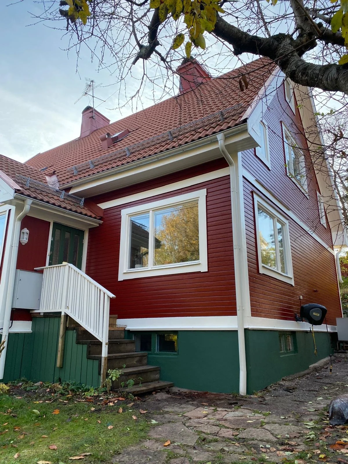 Detalj från måleriprojekt